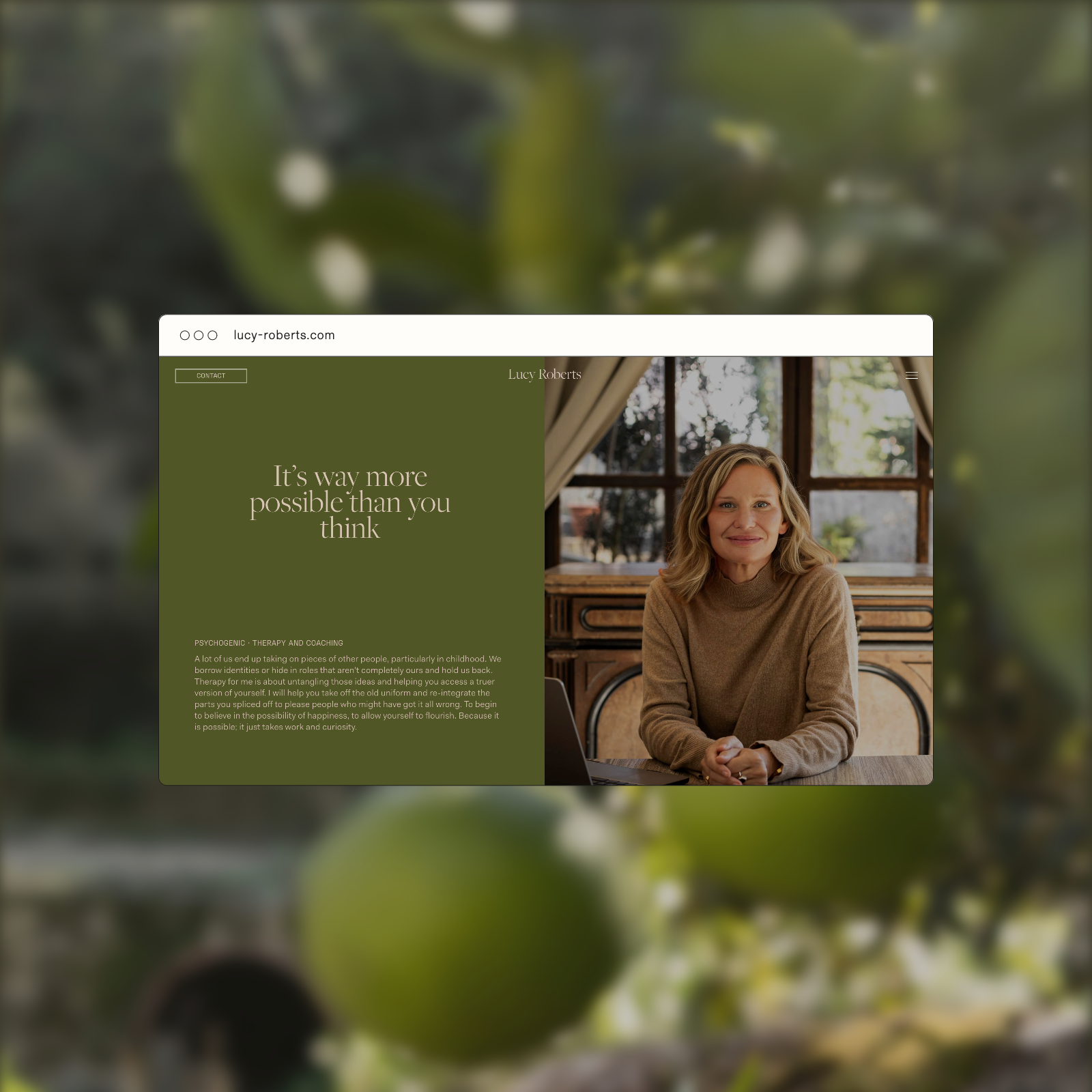 Web design for psychotherapist Lucy Roberst